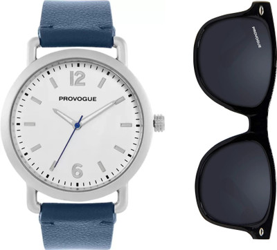 PROVOGUE SK-PG-4059-BLUE-SGCMB Premium Watch & Sunglasses Combo – Perfect Gift Set Analog Watch  - For Men