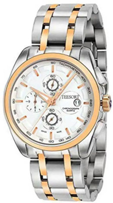 finex Premium Quartz Analog Men's Watch with Date Display– Stainless Steel Strap Analog Watch  - For Men