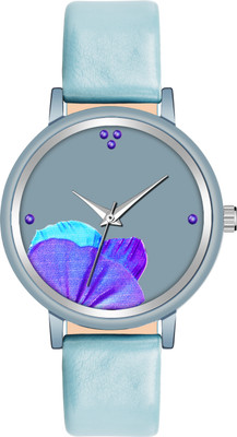 LUELA Best Choice Beautiful Colorful Shade Flower Designer Dial Fancy Leather Belt Best Choice Beautiful Colorful Shade Flower Designer Dial Fancy Leather Belt Analog Watch  - For Girls