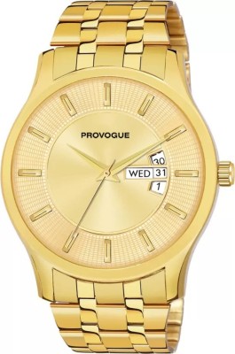 PROVOGUE Gold Chain Watch for Boys and Moen All Golden Premium Quality Day And Date Functioning Long Life quartz Analog Watch  - For Men