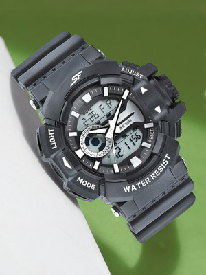SF 77118PP01W Super Fiber Hustler Analog-Digital Watch  - For Men