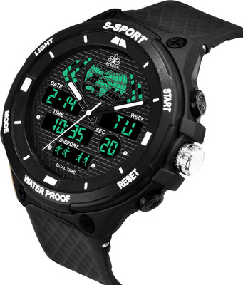 TrackFly 9084 Atteractive Sport Disgener Wrist Watch Analog-Digital Watch  - For Men