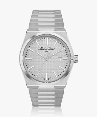 Mathey-Tissot H117AS Swiss Made Quartz Silver Dial Analog Watch  - For Men