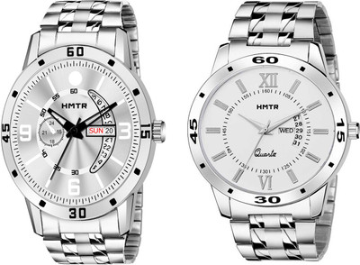 HMTr HMTr-7088-SL,7078-WHT DAY AND DATE WORKING Analog Watch  - For Men