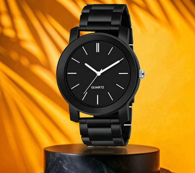 MAHAVIRA COLLECTION PENDO_CHAIN_BLACK Latest Black Designer Attractive Men's Hand Watch for men Analog Watch  - For Men
