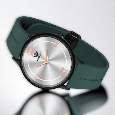 LORENZ MK-4068R Slim Case Analog Watch with Green Magnetic Lock Strap Analog Watch  - For Men & Women