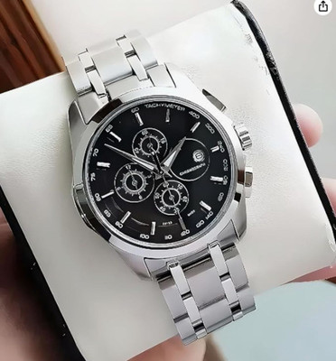 Teesort Premium Quartz Analog Men's Watch with Date Display – Stainless Steel Strap Analog Watch  - For Men