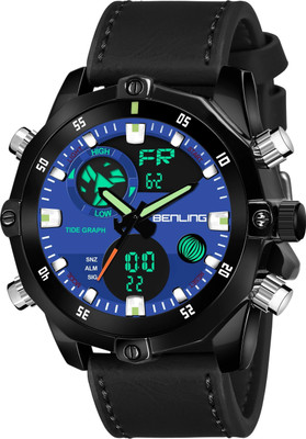 Benling Analog Digital Watch with Date, Week and Month Display Analog-Digital Watch  - For Men
