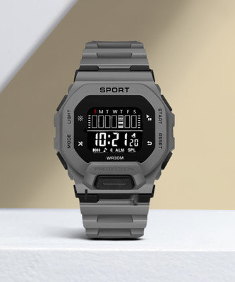Trex 601 Silicone Strap Hybrid Multi Function Working Premium Quality LED Luminous Light Digital Watch  - For Men