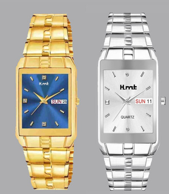 HLMT Analog Watch- Original Gold Plating Day and Date Series Analog Watch - For Men Analog Watch  - For Men
