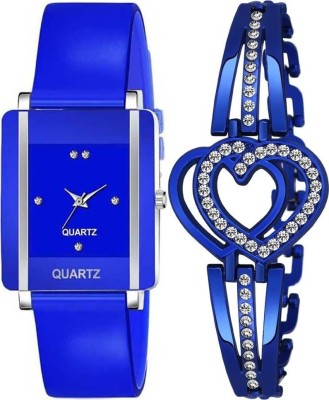 QALIBA Analog new design attractiive cool watches 2023 Watch And Bracelet For Girls Color Matching Watch And Bracelet Kids Analog Watch  - For Girls