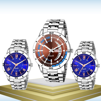 MAHAKAPI Partywear New Look Combo - Pack3 Analog Watch Analog Watch  - For Men