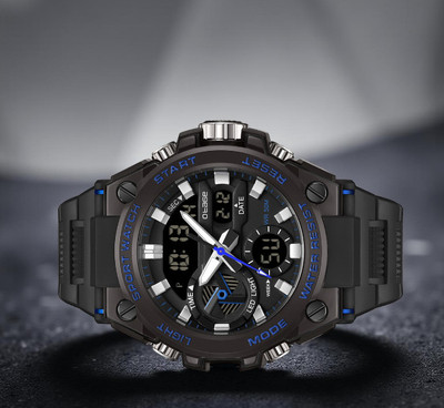 otage 1155 Green 5ATM Water Resistant, Luminous Display, Day/Date Analog-Digital Watch  - For Men