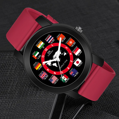 IIK Collection IIK-984M1 Watch for Men Round Numerical Dial With Adjustable Flexible Silicon Strap Analog Watch  - For Men