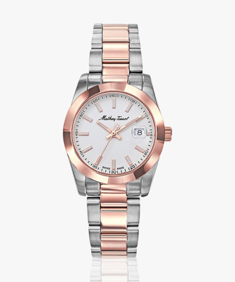 Mathey-Tissot D450RA Swiss Made Quartz Silver Dial Analog Watch  - For Women