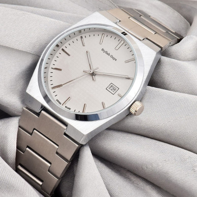 STYLISH GUYS DRM PE Silver White Ex770 Professional Watch For Men Analog Watch  - For Men