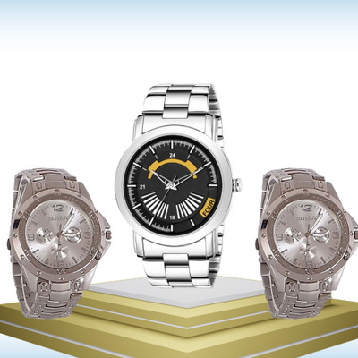MAHAKAPI New Range Combo - Pack3 Analog Watch Analog Watch  - For Men