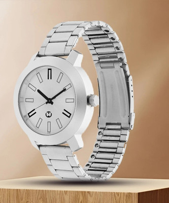WIZARD TIMES WIZARD TIMES 3120SM01 Quartz Analog Silver Dial Stainless Steel Strap Watch for Guys Analog Watch  - For Men