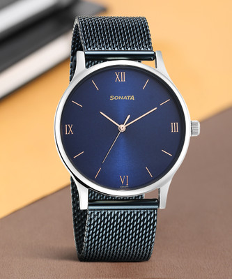 SONATA Blues Blues Analog Watch  - For Men