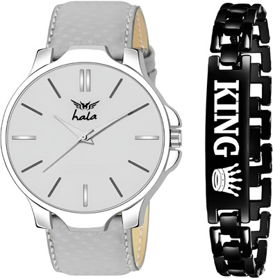 HALA 1045 1045 Grey & King Bracelet Analog Watch  - For Men