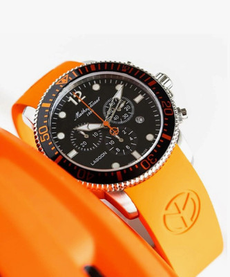 Mathey-Tissot H123CHALO Swiss Made Lagoon Chronograph Quartz Black Dial Analog Watch  - For Men
