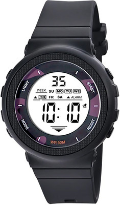 Time Up New Launch Big Size Multi-Color Dial New Light Weight Sleek Style Alarm,NightLight,Water Proof 4-13 Years Kids Digital Watch  - For Boys & Girls
