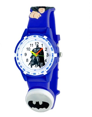 Time Up Disco Light Superhero Cartoon Printed Strap Kids (Age:3-10 Years) Analog Watch  - For Boys & Girls