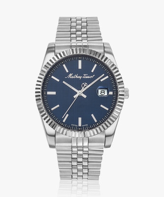 Mathey-Tissot H810ABU Swiss Made Quartz Blue Dial Analog Watch  - For Men