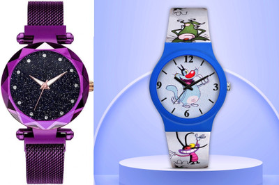 MAHAVIRA COLLECTION MT-731 Kids Been_PP_dimaond_magnet MT-731 Kids Been_PP_dimaond_magnet Analog Watch  - For Men & Women