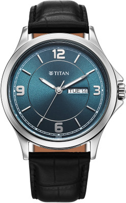 Titan Neo Arabic Titan Neo Arabic Quartz Teal Blue Round Dial Men's Watch / Analog Watch  - For Men
