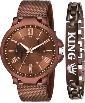 Vtrack New Big & Slim Roman Number Dial & PU Belt Watch For Men & Women Analog Watch  - For Men & Women