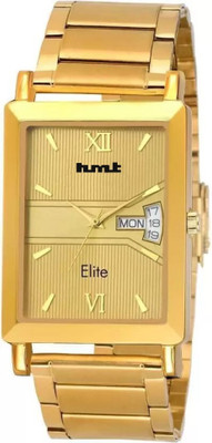 HMT DLX HMT DLX 9151 GOLD GOLD +bracelet Exclusive Premium Gold Plated Dial GOLD Golden Chain Day & Date Functioning Analog Watch - For Men HMT DLX HMT DLX 9151 GOLD GOLD +bracelet Exclusive Premium Gold Plated Dial GOLD Golden Chain Day & Date Functioning Analog Watch - For Men