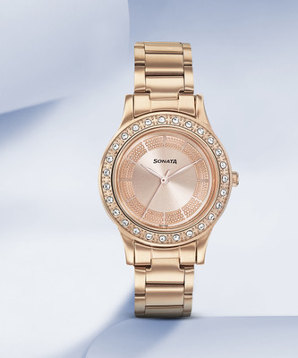 SONATA NP8123WM03 Blush it up Analog Watch  - For Women