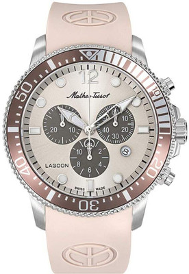 Mathey-Tissot H123CHLBM Swiss Made Lagoon Chronograph Beige Dial Analog Watch  - For Men