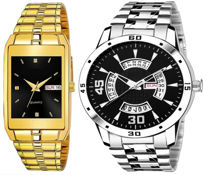 Caihong Golden-Black-SLV-21 Analog Watch  - For Men
