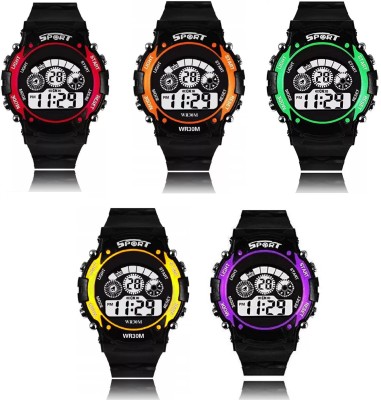 Restraint Brand A Superb Style Unisex-Child Multicolour Dial Sports Watch for Kids Kids Love Watches Digital Watch - For Boys Digital Watch  - For Girls