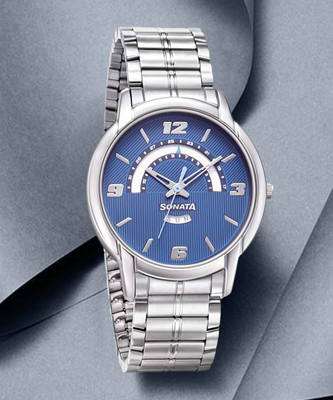 SONATA Metal Strap77031SM07 Analog Watch  - For Men