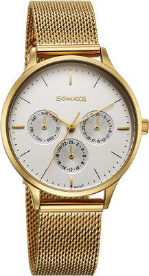 SONATA Festive 2.0 Sonata Festive 2.0 Quartz Silver Round Dial Women's Watch / Analog Watch  - For Women