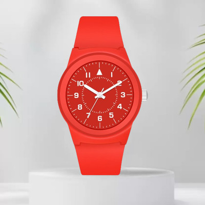 ETLIS MT-123 Red Matte Dial Analog Watch  - For Men