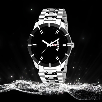MAHAVIRA COLLECTION DD_CUT_SILVER TRENDING DAY AND DATE FUNCTIONING WORKING DISPLAY DIAL Analog Watch  - For Men