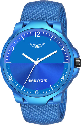 ANALOGUE All Blue Series | Silicon Mesh Strap | 1 Year Warranty | Boys | Trending All Blue Series | Silicon Mesh Strap | 1 Year Warranty | Boys | Trending Analog Watch  - For Men