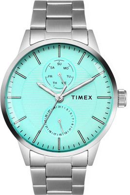 TIMEX TWEG19951 Tiffany Blue Round Dial Quartz Analog Watch  - For Men