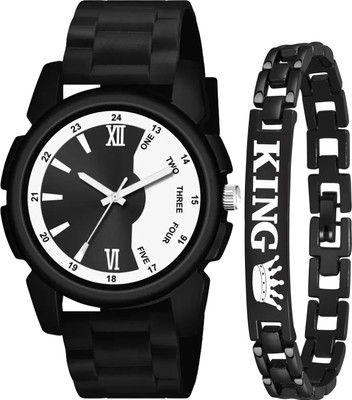 SUBERA NEW J-16 50-50 BLACK+BC NEW J-16 50-50 BLACK+BC Analog Watch  - For Men
