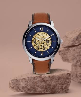 Neutra automatic luggage leather watch new arrivals
