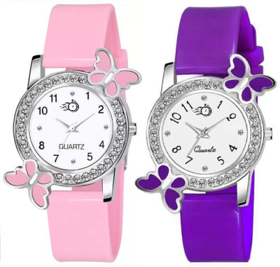 Blue Pearl Combo Set of 2 Watches For Men & Women Analog Watch  - For Girls