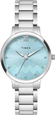 TIMEX TWTL12309 TIMEX Blue Round Dial Analog Watch  - For Women