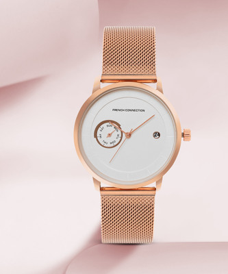 French Connection French Connection White Analog Round Dial Picasa Watch For Men - FCN00025C Analog Watch  - For Men