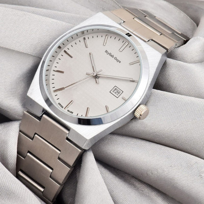 STYLISH GUYS DRM PE Silver White Ex1009 Professional Watch For Men Analog Watch  - For Men