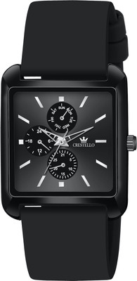 CRESTELLO CR-G032SLC-BLACK Analog Watch  - For Men