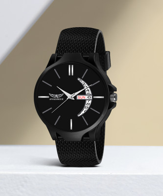 ANALOGUE Midnight All Black Day and Date Functioning Silicon Mesh Strap Scratch Resistant 1 Year Warranty Water Resistant Quartz Boys Series Midnight All Black Day and Date Functioning Silicon Mesh Strap Scratch Resistant 1 Year Warranty Water Resistant Quartz Boys Series Analog Watch - For Men ANALOGUE Midnight All Black Day and Date Functioning Silicon Mesh Strap Scratch Resistant 1 Year Warranty Water Resistant Quartz Boys Series Midnight All Black Day and Date Functioning Silicon Mesh Strap Scratch Resistant 1 Year Warranty Water Resistant Quartz Boys Series Analog Watch - For Men
